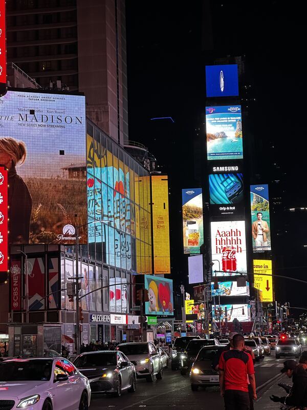 times square at night (wasn't as crazy as I thought)